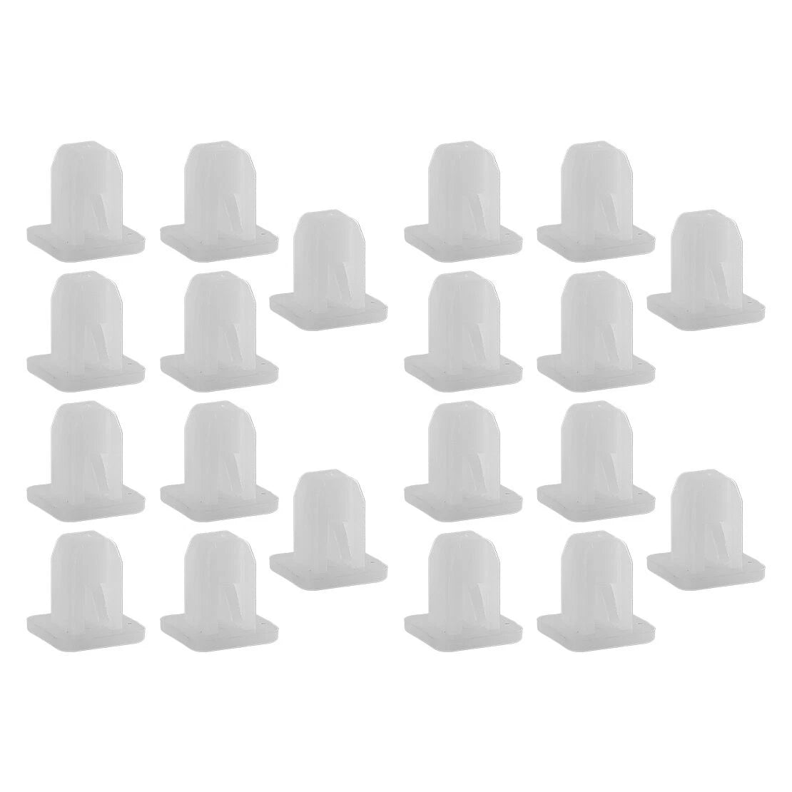 200pcs Car Bumper Fender Clip Rivets Fastener for Square Hole