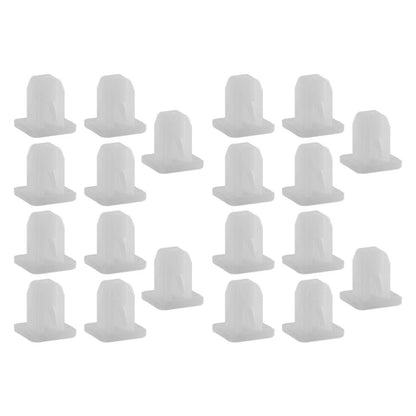 200pcs Car Bumper Fender Clip Rivets Fastener for Square Hole