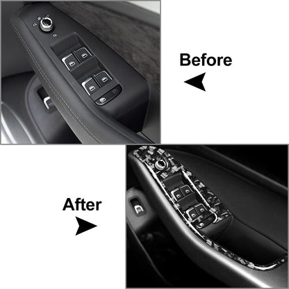 4 x Door Window Lift Switch Button Panel Cover Trim for Audi Q5 SQ5 (2008-2017)