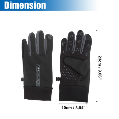 Riding Warm Gloves Liners Black Gray for Motorcycle Cycling Sporting