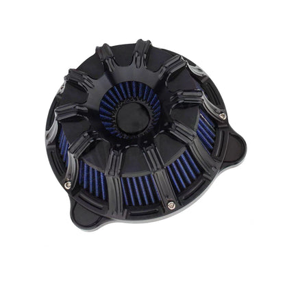 1x Air Cleaner Intake Filter Kit for Harley Dyna FXDLS (2017) Blue/Black