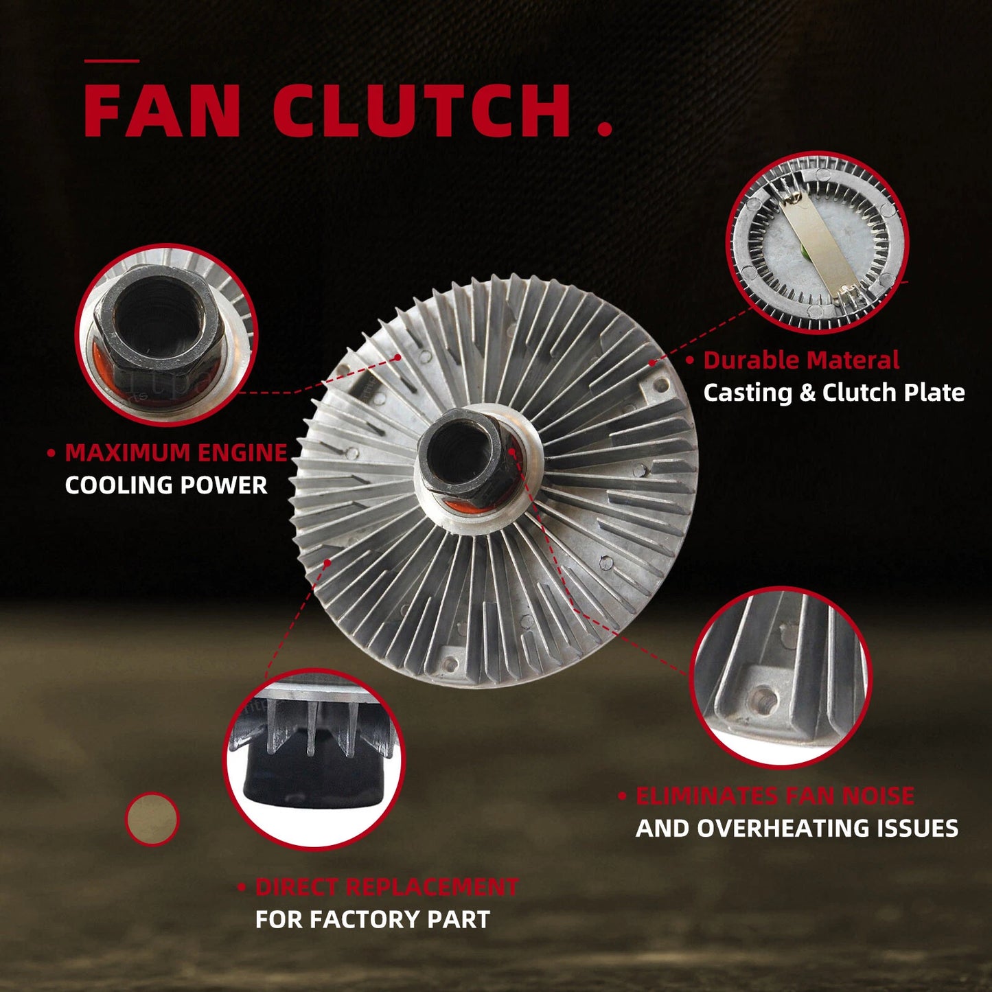 Radiator Clutch Fan for BMW 3 5 7 X5 Z3 Series E36 E46 E39 E53 E32 (1990-2006)