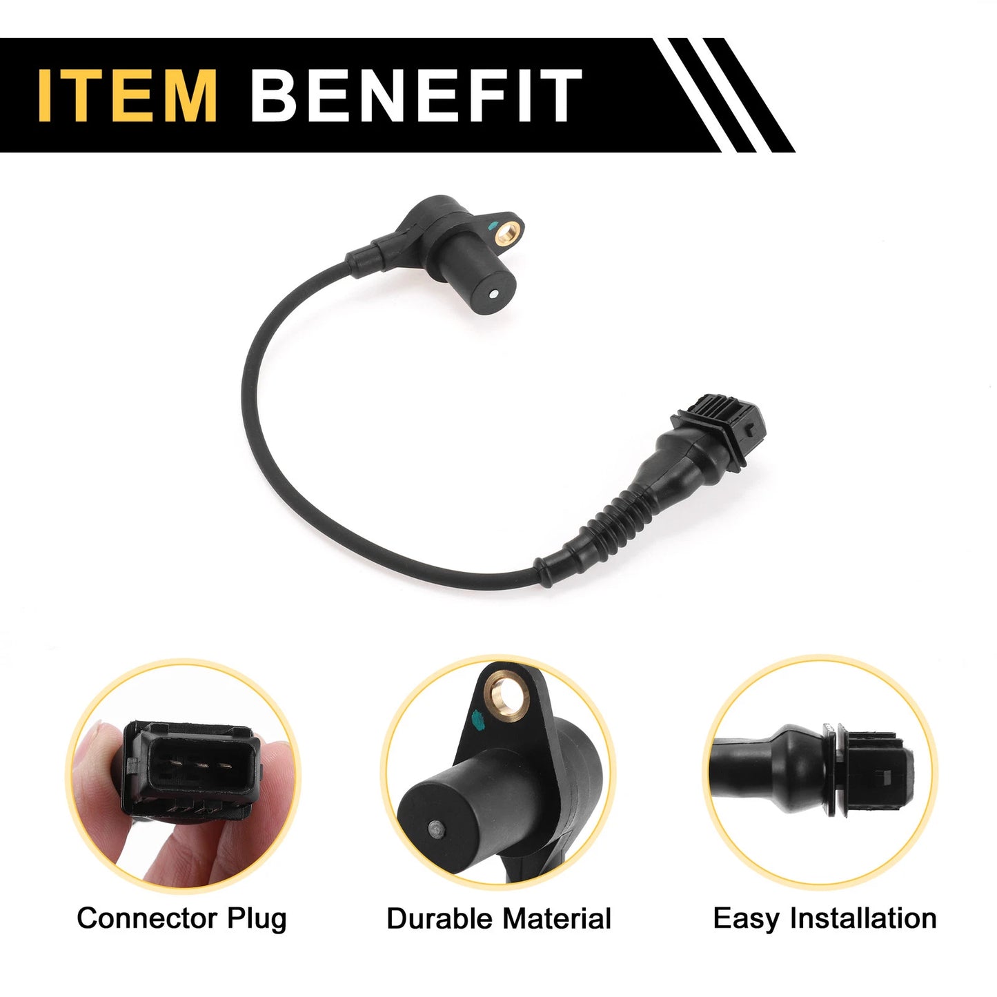 1 Pc Crankshaft Position Sensor for BMW E36 M3 3.2 (1995-1998)