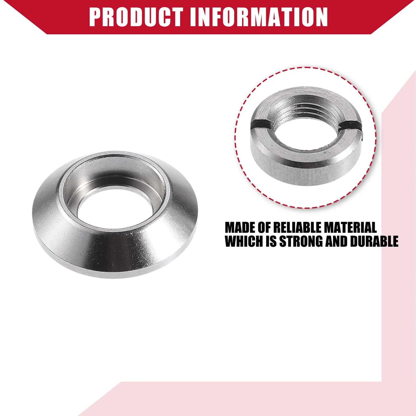 Dashboard Switch Bezel Nut Set for Jeep CJ5 (1968-1983) - Metal, Silver Tone