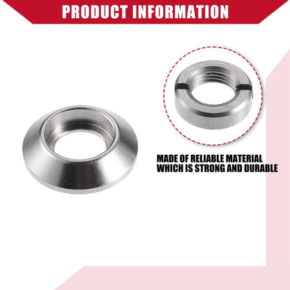 Dashboard Switch Bezel Nut Set for Jeep CJ5 (1968-1983) - Metal, Silver Tone