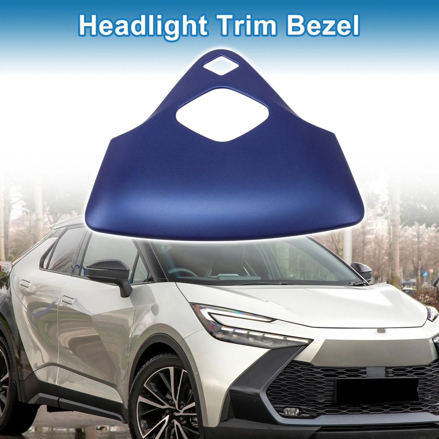 1 x Front Row Headlight Trim Bezel for Toyota C-HR (2017-2021)