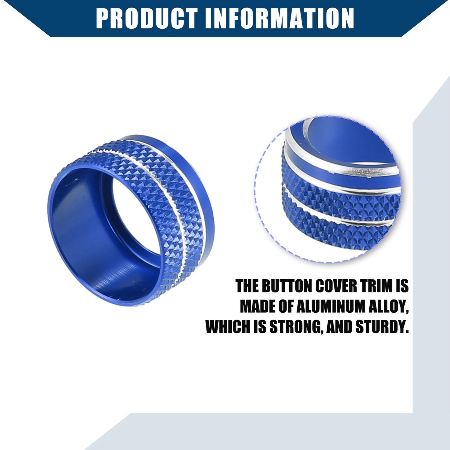 Rear View Mirror Switch Knob Cover for Toyota Sienta 170 Series (2015-2023) Blue
