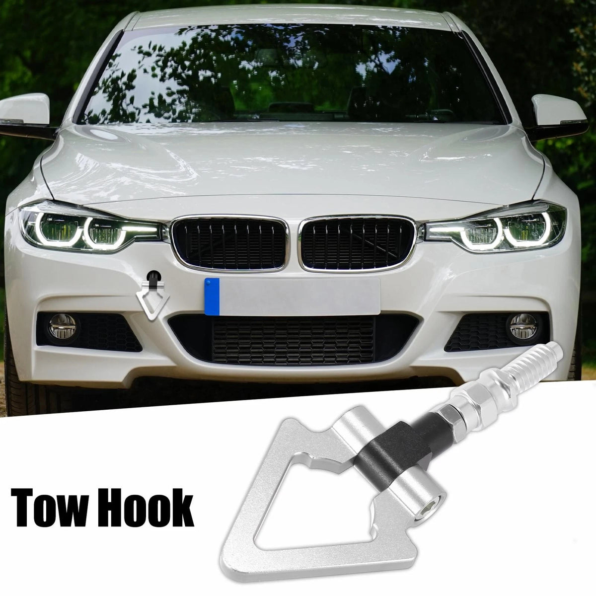 Screw On Tow Hook Triangle Ring for BMW 3 5 7 Series Z3 Z4 (1997-2020)