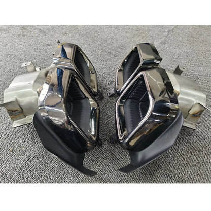 2 x Silver Rear Tail Exhaust Muffler Tips for Cadillac CT4 (2020-2021)
