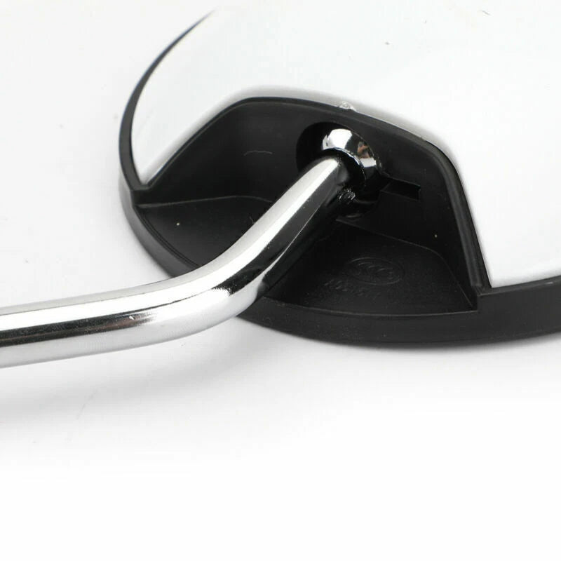 White Mirror Set for Universal Scooter M8 CW Thread (New) (F2)