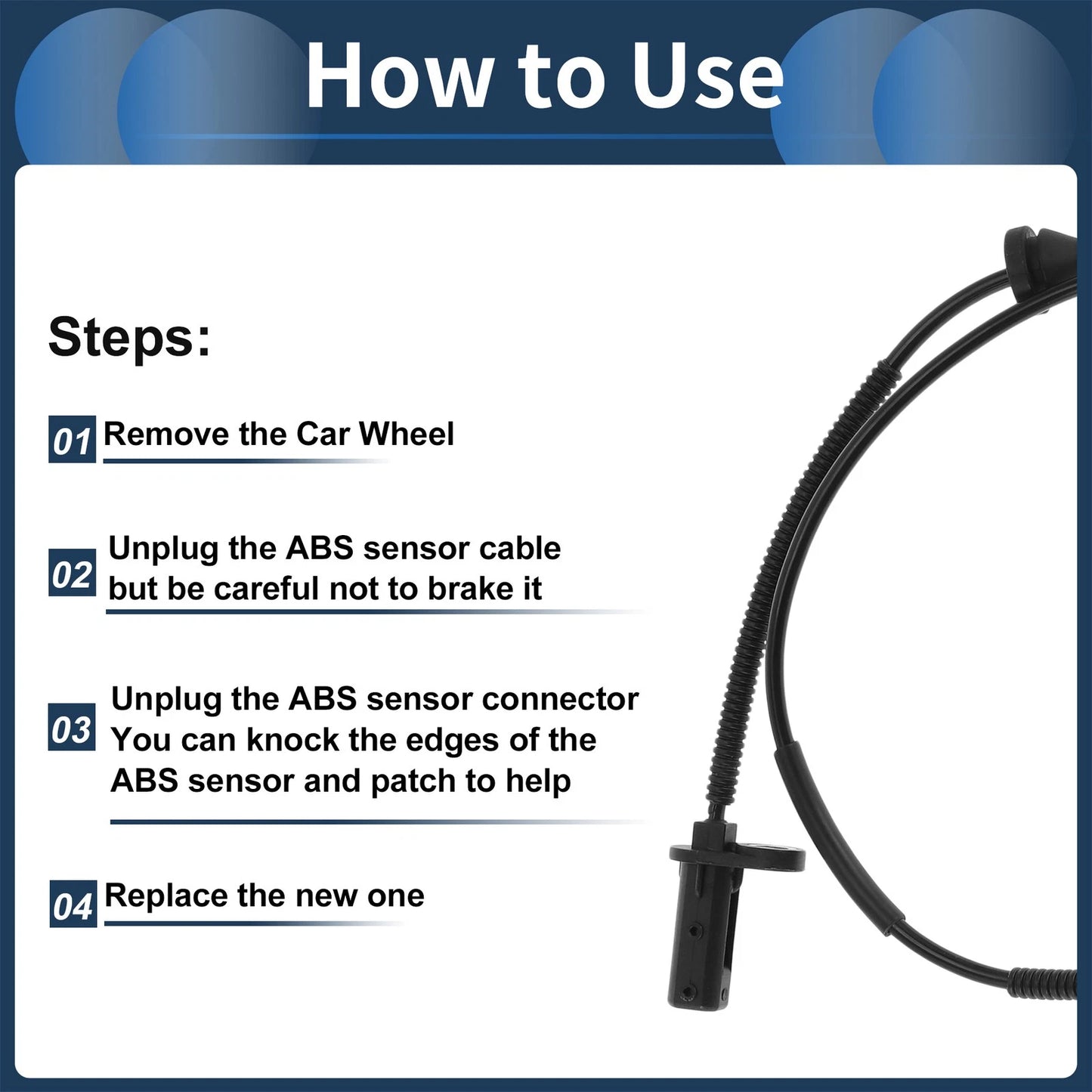 ABS Wheel Speed Sensor for Volvo XC90 (2003-2014) Front Right