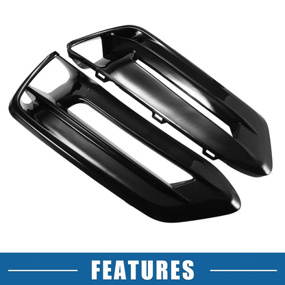 Fog Light Grille Cover for Honda Accord (2018-2020) Glossy Black