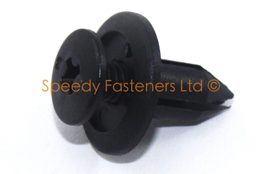 25x6mm M6 / Moto Tete De Fourche Plastique Vis Rivet Clips /