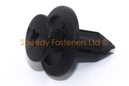 25x6mm M6 / Moto Tete De Fourche Plastique Vis Rivet Clips /