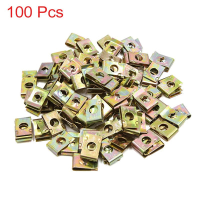 Bolts 100pcs Bronze Tone Metal Fairing Screws Clips for Motorcycle/Scooter
