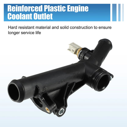 Engine Water Outlet Connect Adapter w/ Sensor for Ford Escape, Fusion (2013-2020)