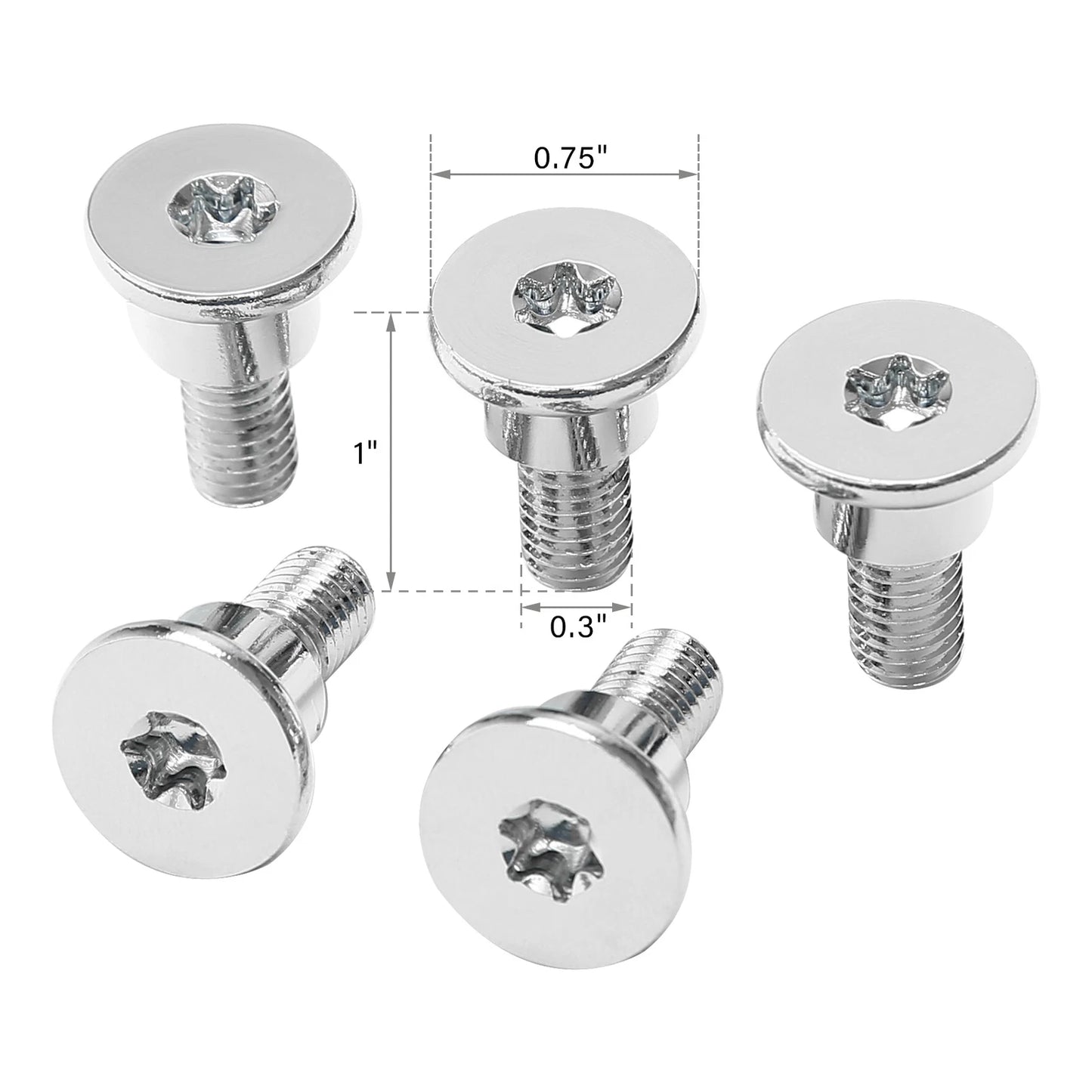 5 x Front Disk Brake Rotor Bolts for Harley Electra Road King Glide (2014-2023)