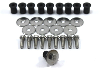 10x Caoutchouc Prisonnier Écrous & Inox M5 for Lotus Elise Exige Europa