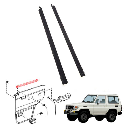 Rear Door Glass Weatherstrip for Toyota Land Cruiser 1990-1997