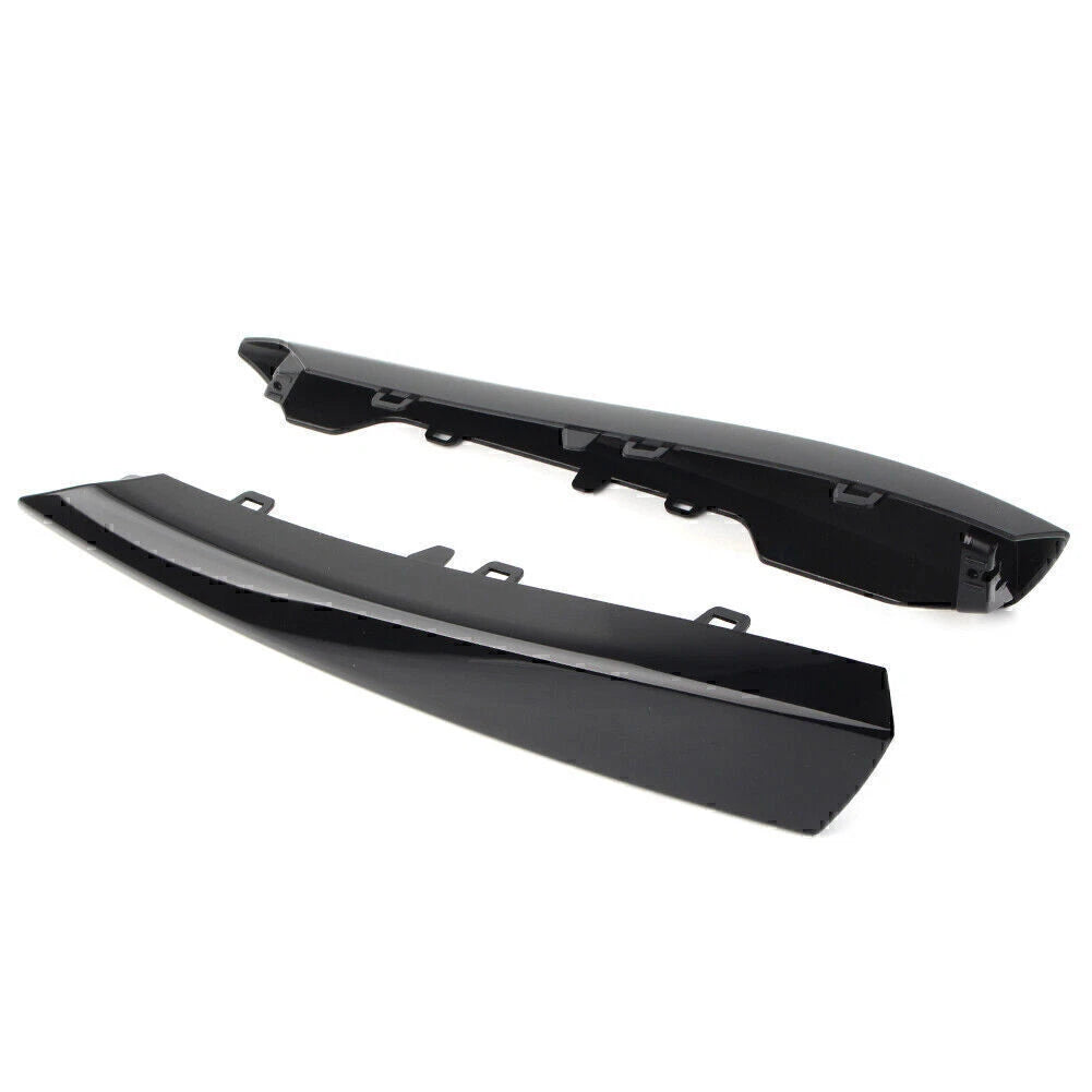 Black Front Bumper Side Grille Insert Covers for Jaguar XF (2012-2015)
