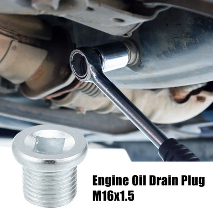 Engine Oil Drain Plug Screw with Seal Ring for Volvo 260