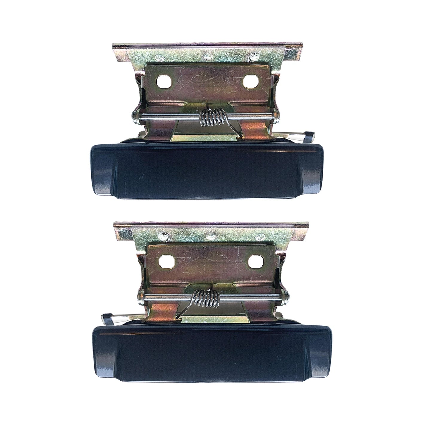 Door Handle Assembly 2 x Front Left + Right Outer Black for BMW E30 (1984–1991)