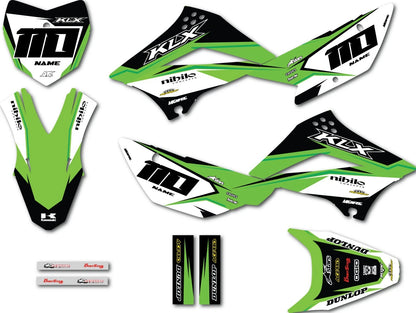 Kawasaki KLX 110 Sticker Kit 2010-2024 Factor G Style Decals