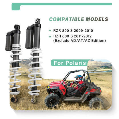 4 x Front And Rear Air Shock Absorbers for Polaris RZR S 800 EFI (2009–2012)