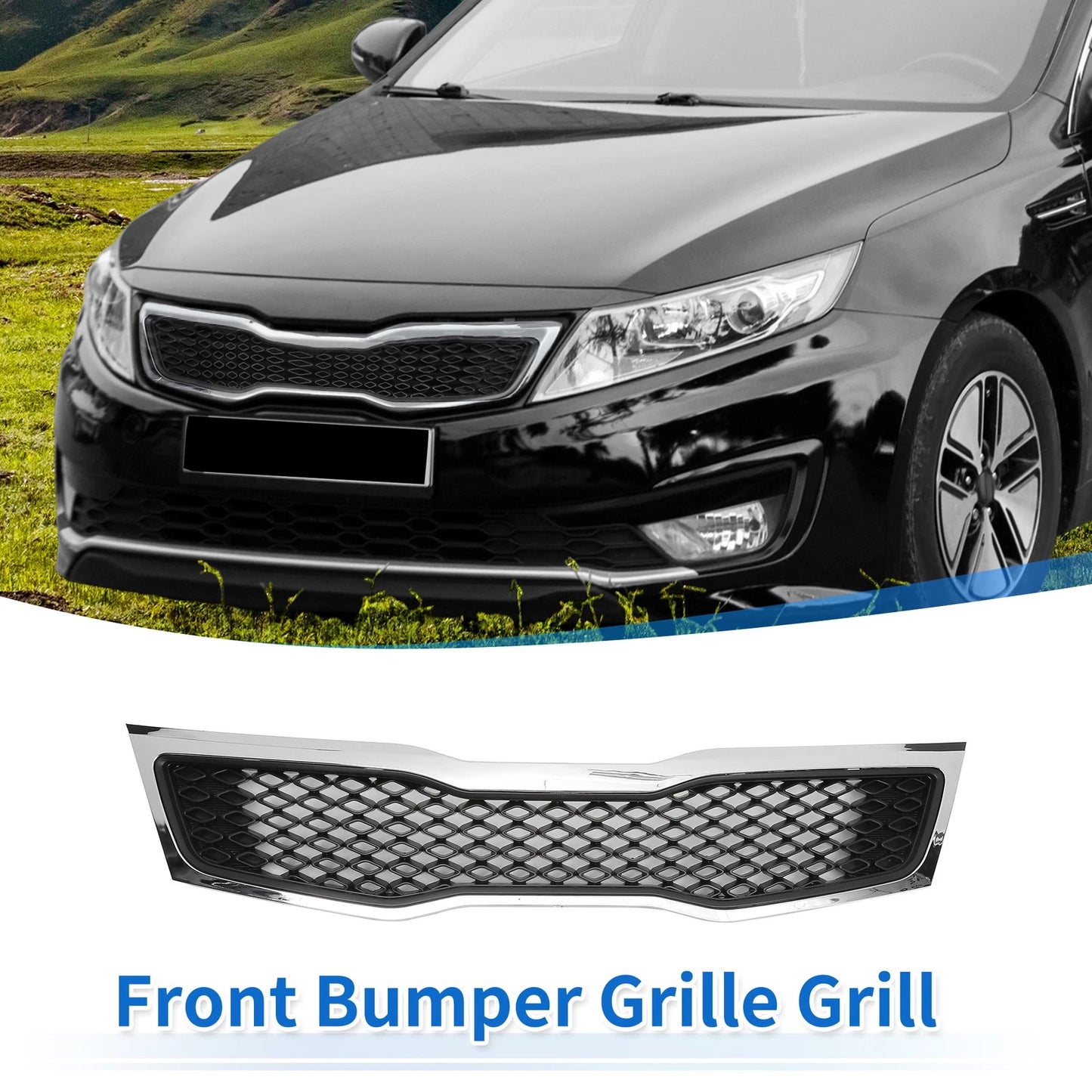 Front Upper Bumper Grille for Kia Optima (2011)