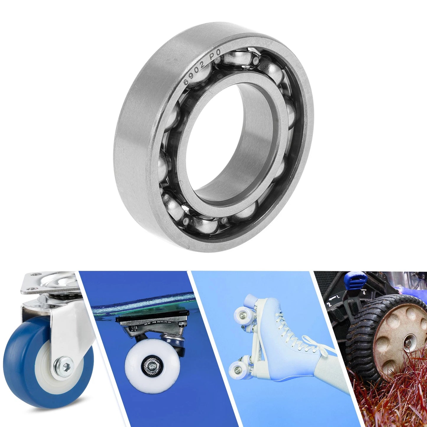 15x28x7mm Deep Groove Ball Bearing for Scooter Skateboard Wheel