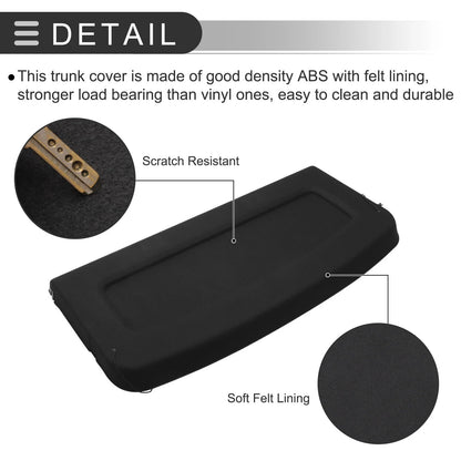 Rear Parcel Shelf Boot Load Cover for Ford FOCUS (2019-2022) Black