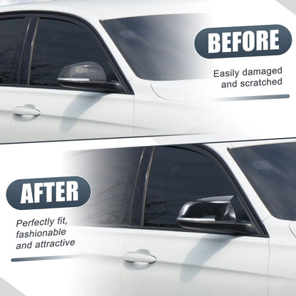 Gloss Black Rearview Mirror Cover Caps for BMW X1 328i 125i 330i 320i (2011-2015)