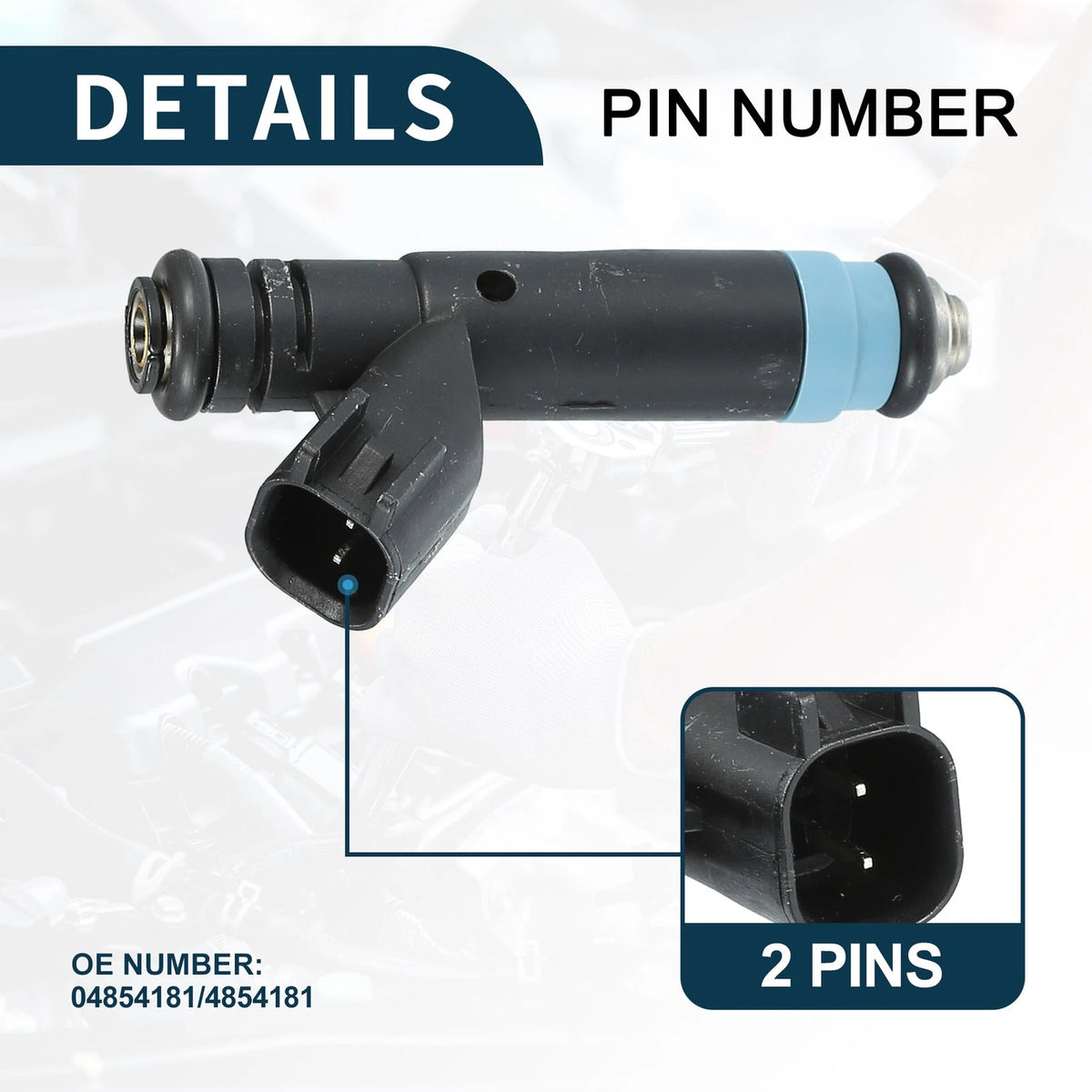 Fuel Injector Set for Jeep Cherokee 2001 4.0L - 6 x Black (2001)