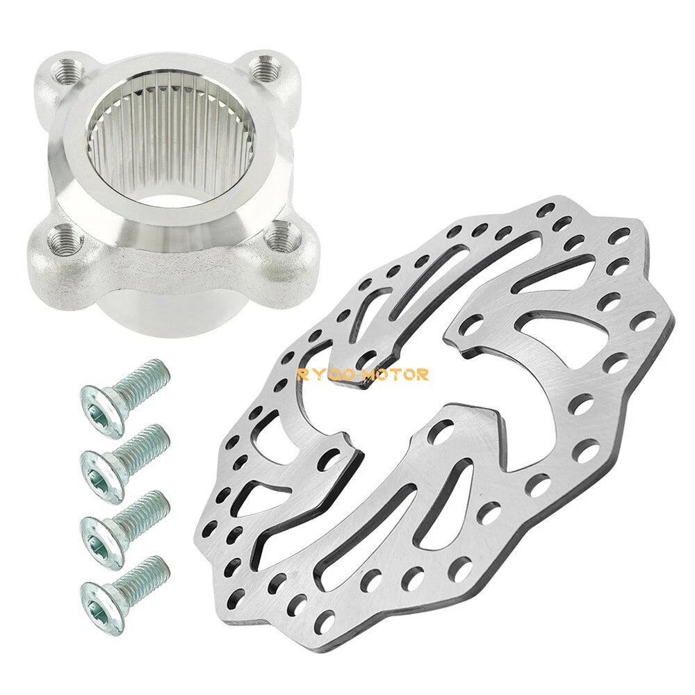 Rear Brake Rotor Disc & Hub Holder Bracket & Bolts for Yamaha YFZ450R YFZ450X