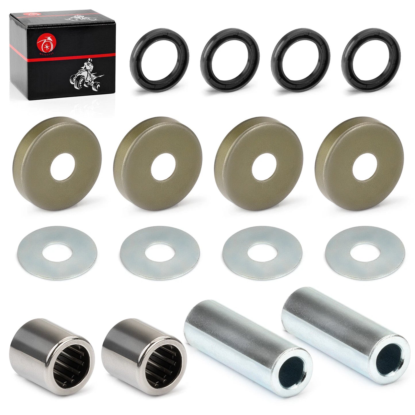 Front Lower A-Arm Bushing Shaft Seal Kit Kawasaki KFX400 (2003–2006)