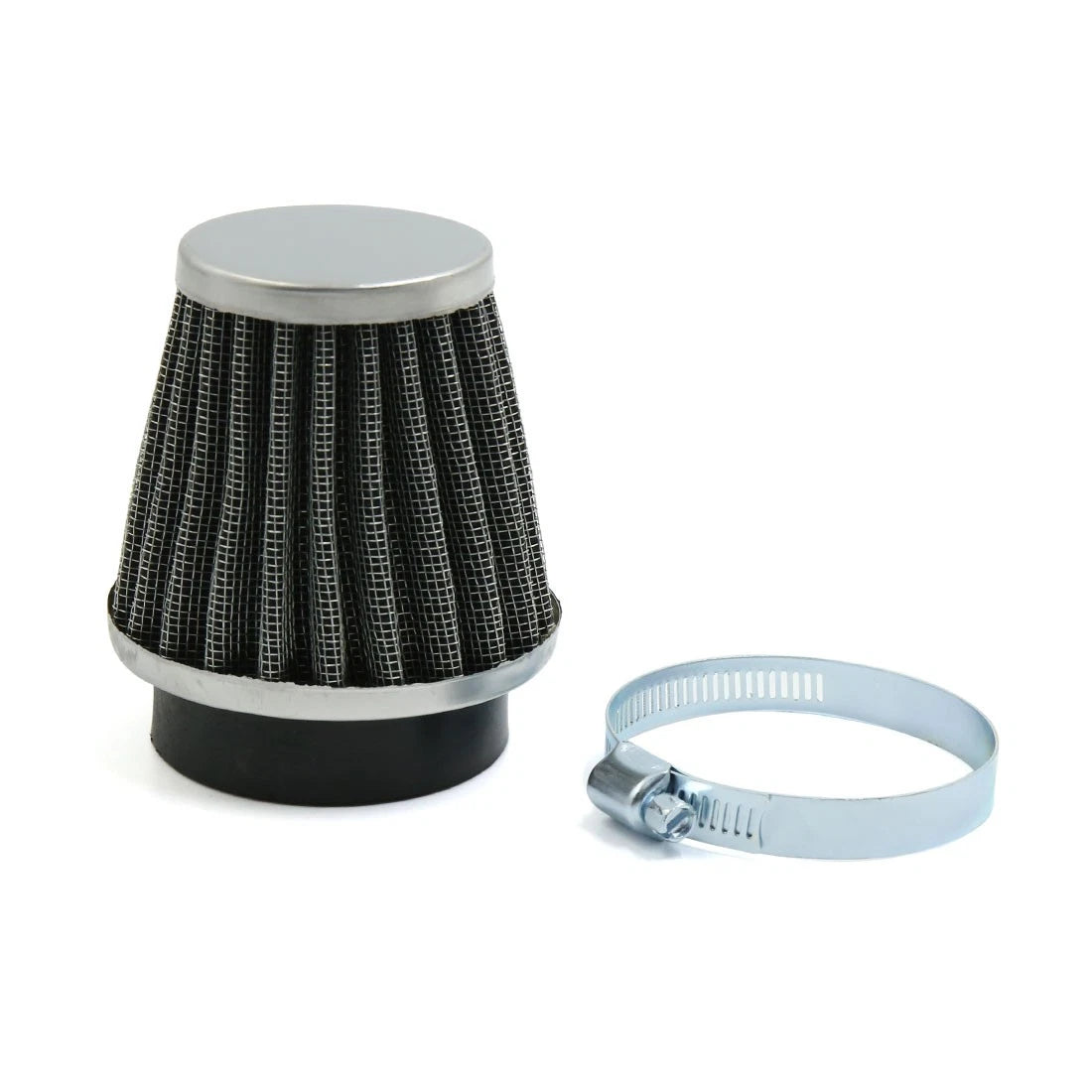 52mm Inlet Dia Car/Motorcycle Air Intake Filter Cleaner with Adjustable Clamp
