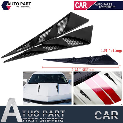 Fender Hood Vent Decor Trim Cover for Universal Car Simulation ()