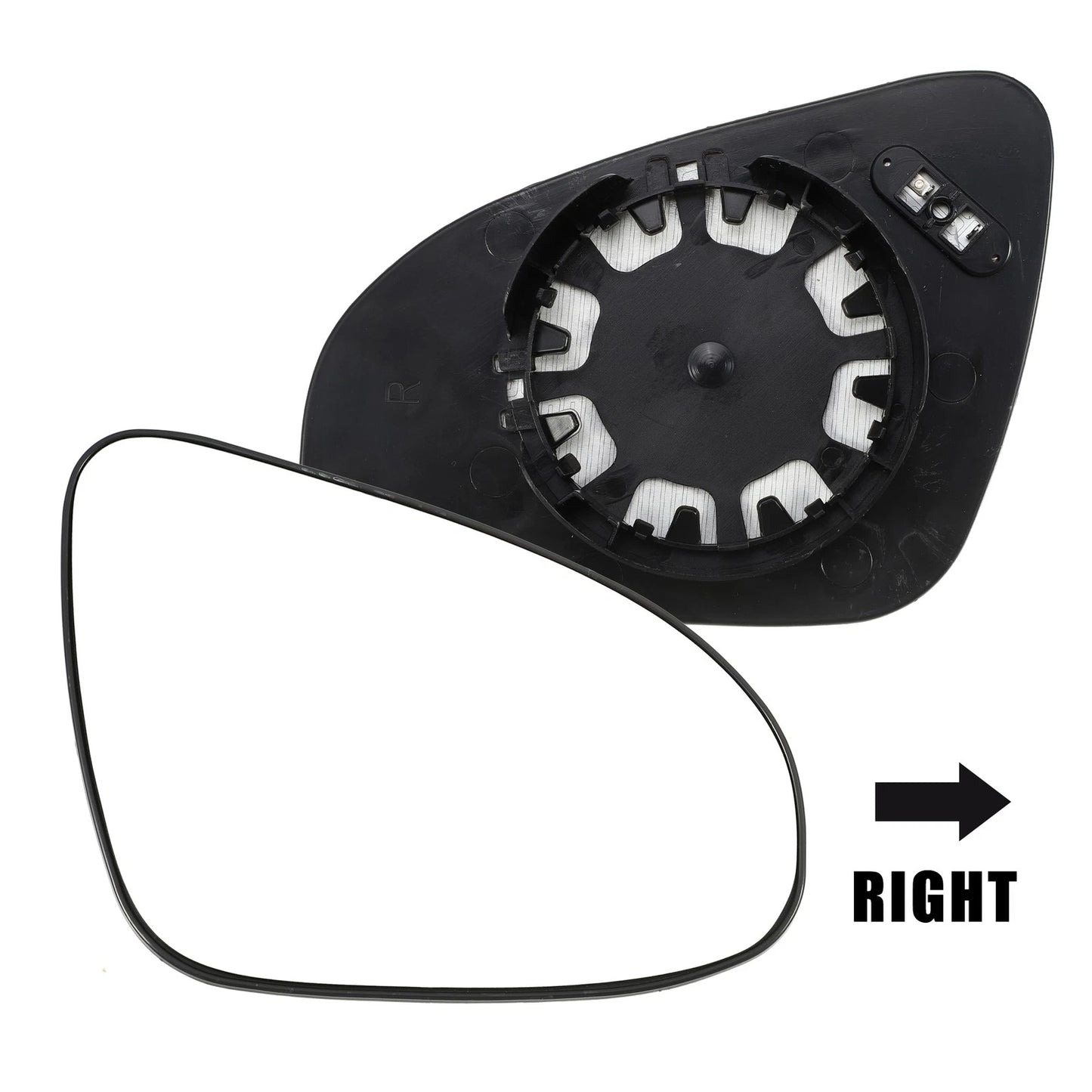 Car Right Side Heated Mirror Glass for Toyota Yaris (2010–2012)