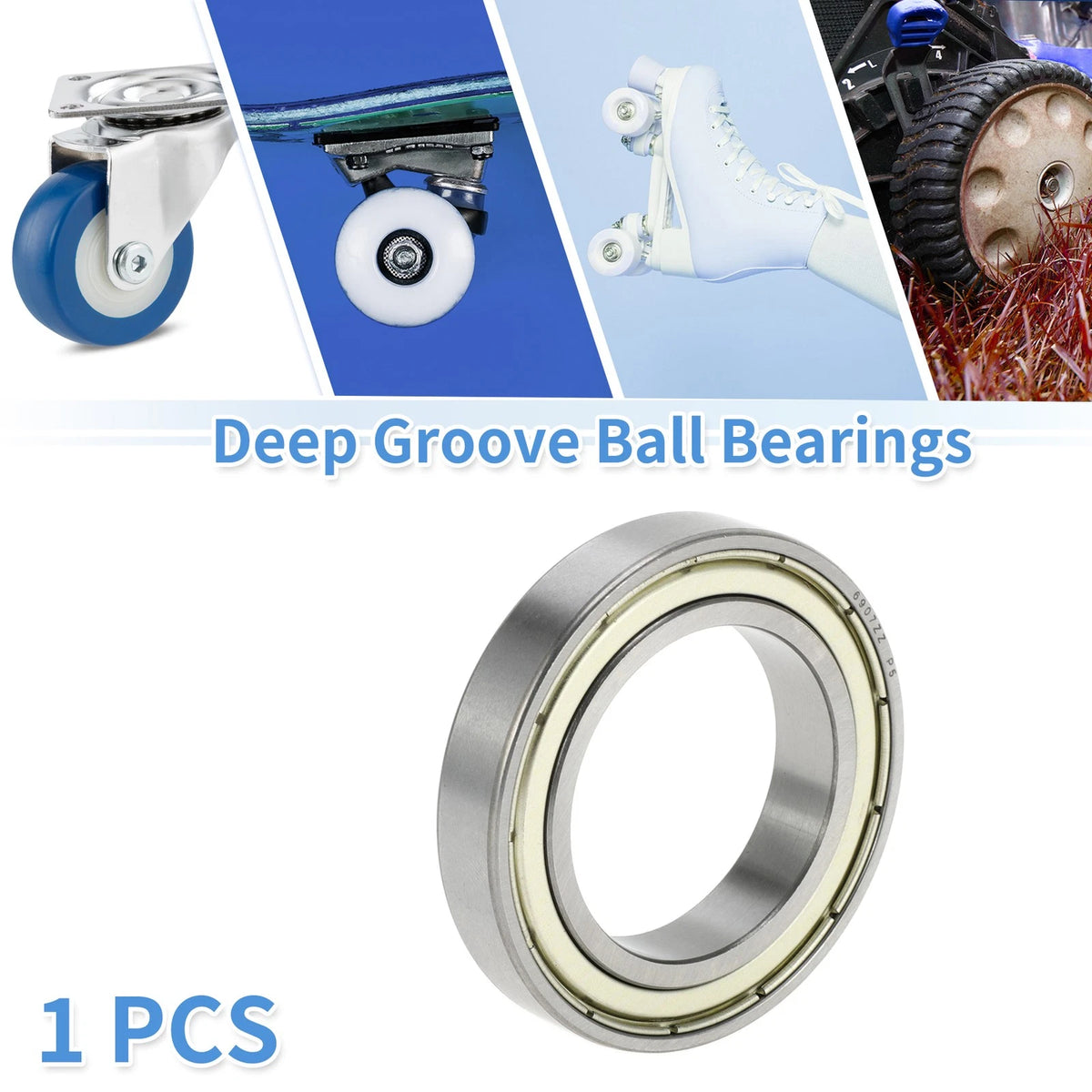 35x55x10mm / Deep Groove Ball Bearings P5 for Scooter Skateboard Wheel