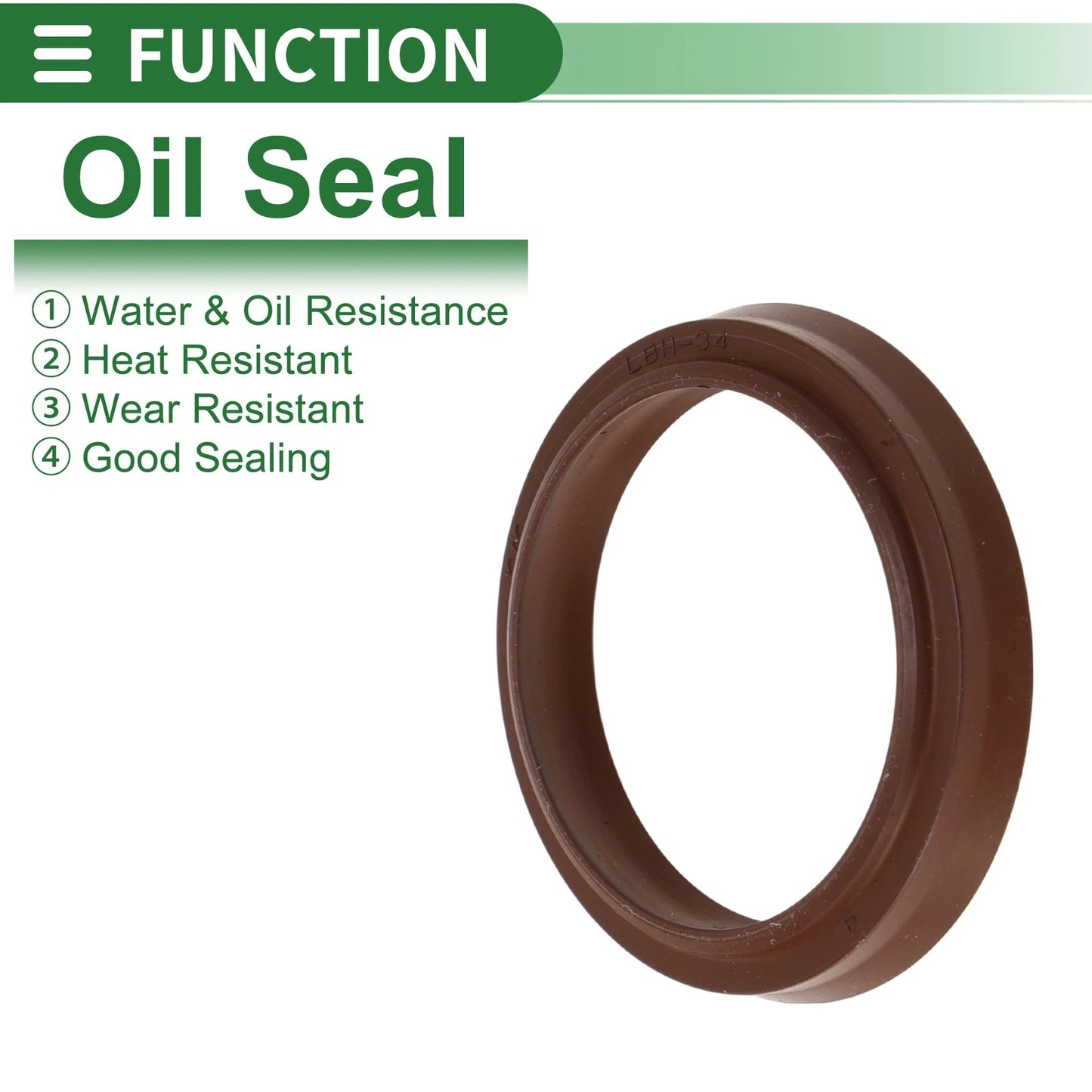 Oil Seal 34x42x5.5mm Brown 5 Pcs for MakeModel