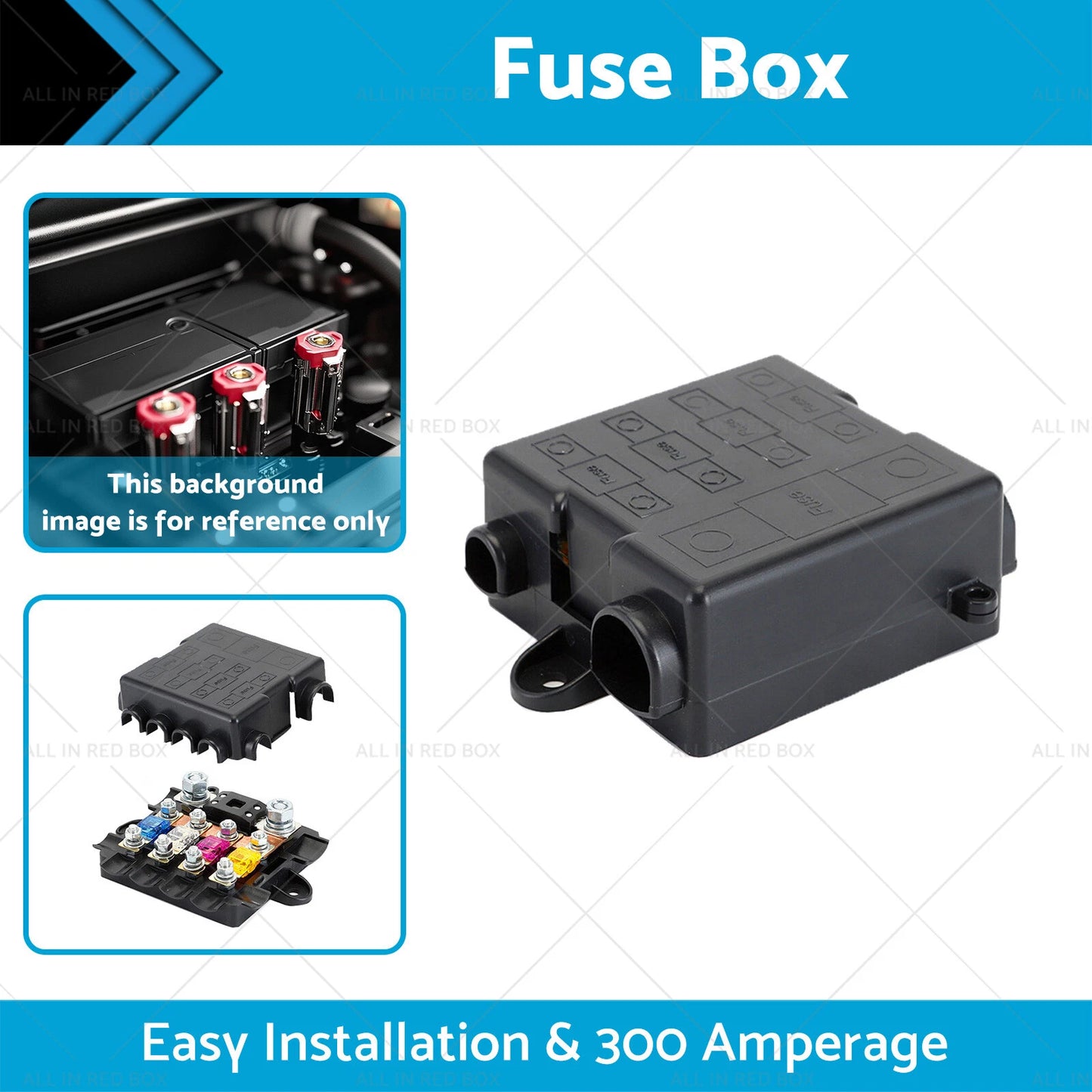 Electric Car Fuse Box for 12V & 24V DC Vehicles (No specific years)