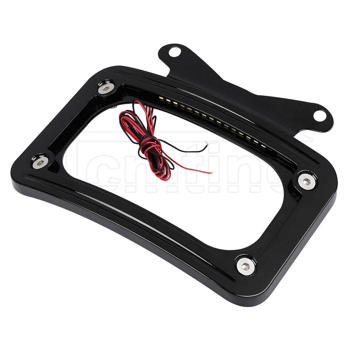 Curved License Plate Frame LED Light for Harley FLHRXS Road King (2017-2025)
