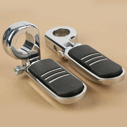 Universal 32mm 1 1/4in Highway Engine Guard Foot Pegs Mount for Harley