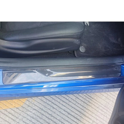 Full Carbon Fiber Door Sill Cover Trim Strip for Nissan Fairlady 400Z 2023+