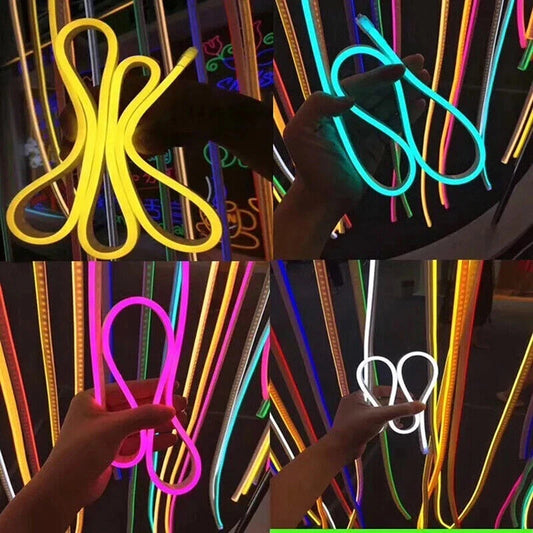 12V LED Neon Strip Lights 2835 SMD 120LED/M Flexible Silicone Tube Waterproof