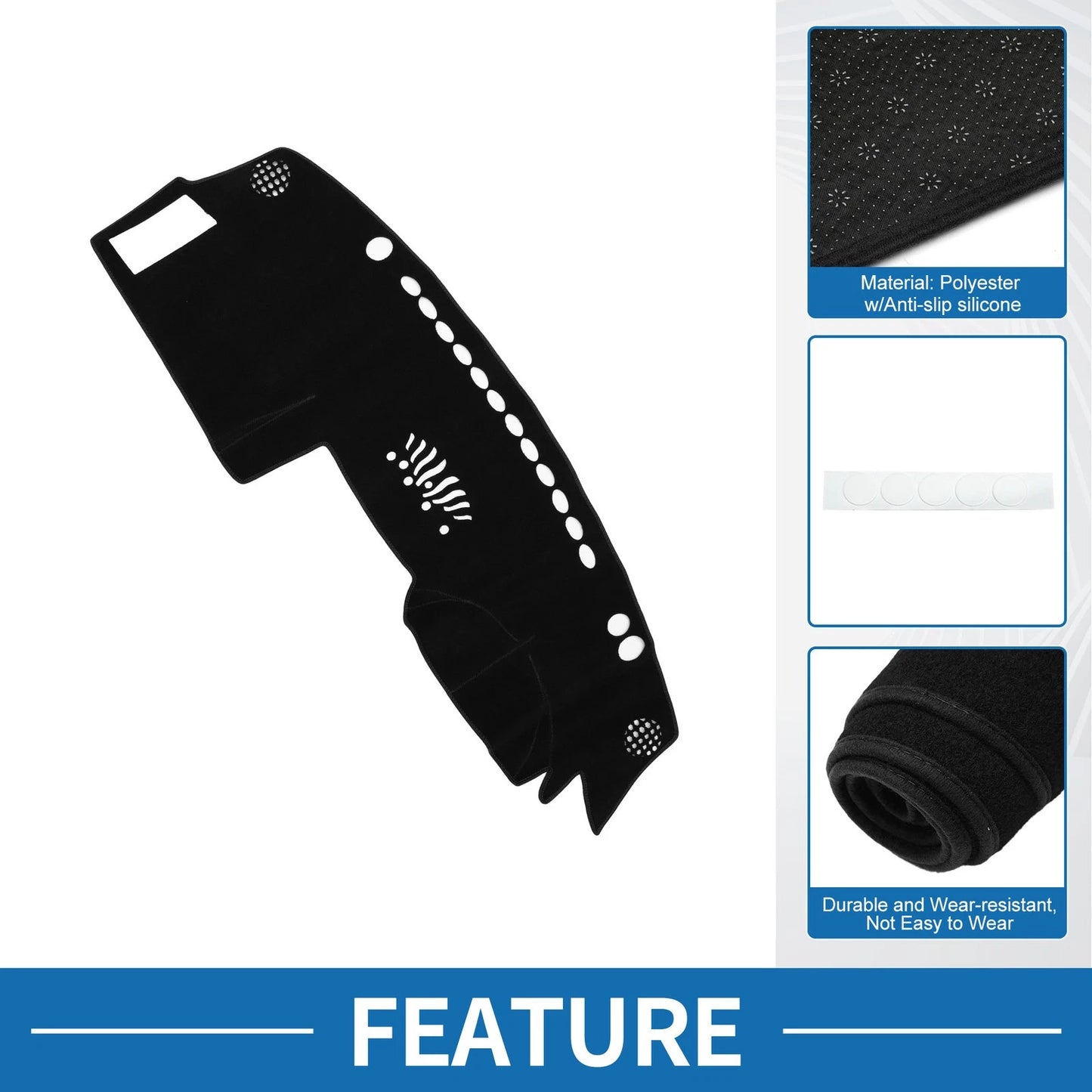 Dashboard Dash Cover Mat for Infiniti FX35 FX45 (2003-2008) Sun Pad Black
