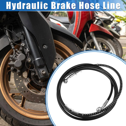 Hydraulic Brake Hose Line Pipeline 220cm 10mm 0.39" for Motorcycle