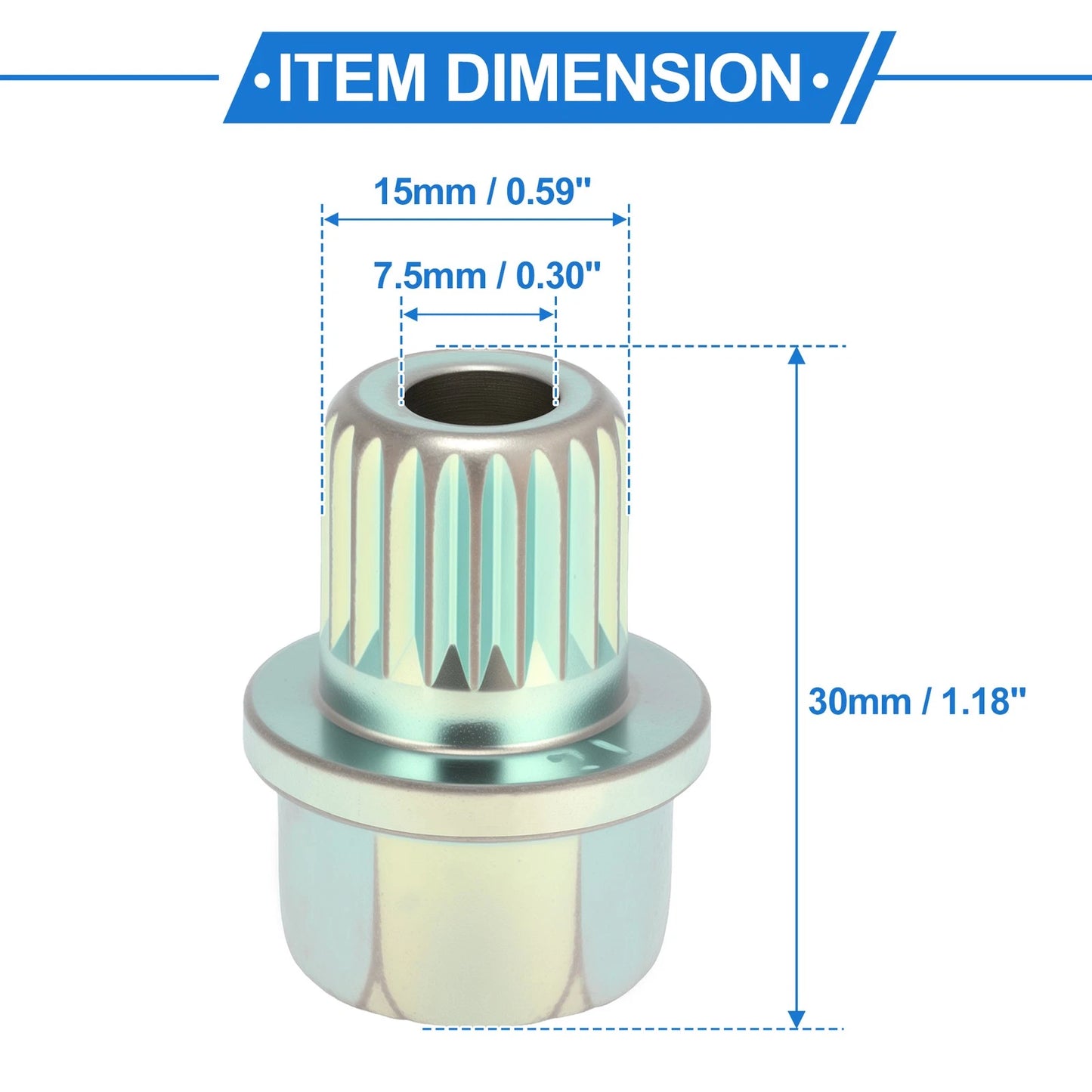 37/21PT Wheel Lock Lug Nut for BMW Anti Theft Removal Key Socket Adapter
