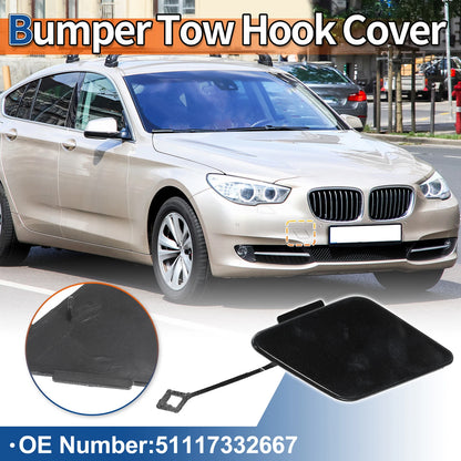 Bumper Tow Hook Cover for BMW 535i 550i GT (2010-2017) Black