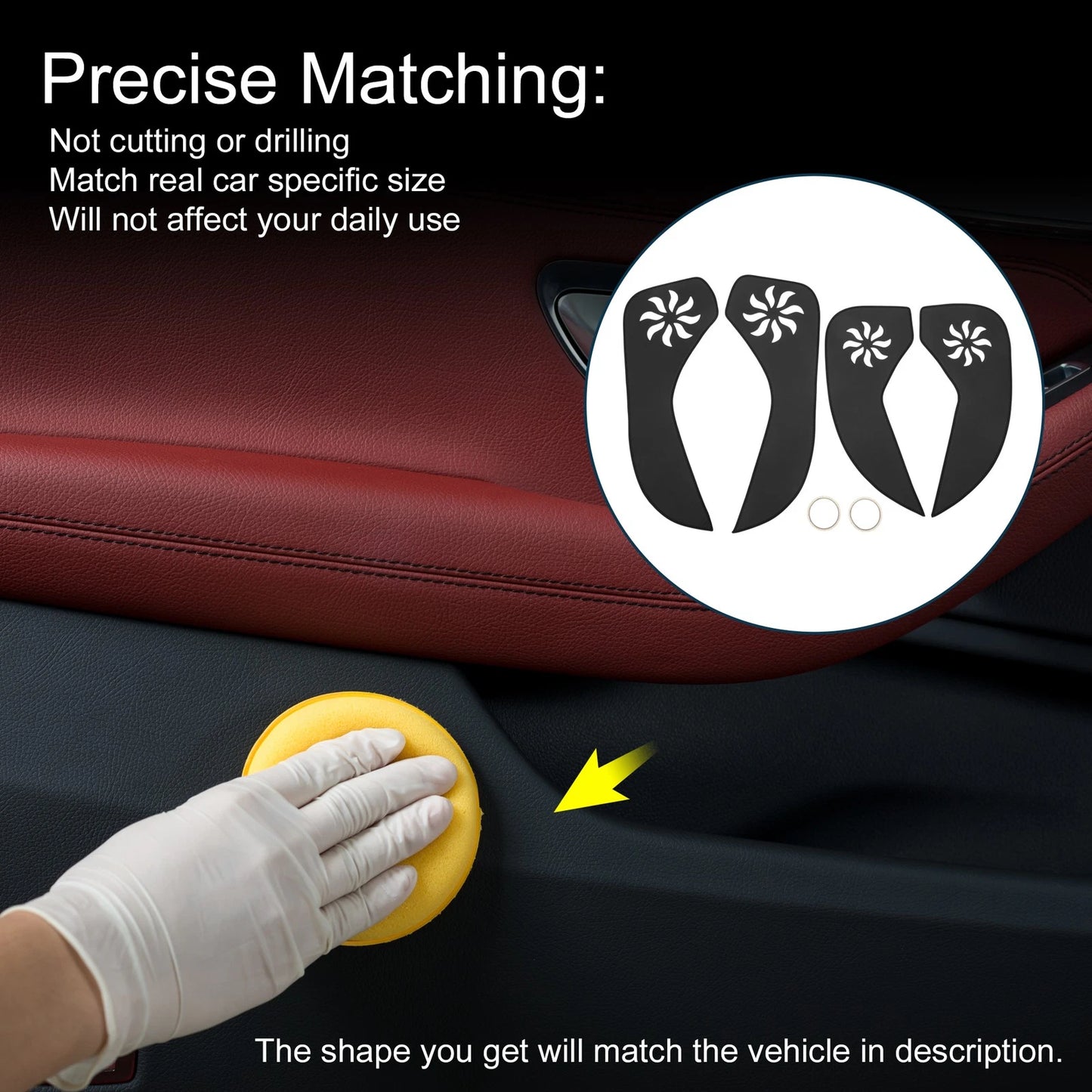 Car Door Anti Kick Pad Sticker Protector for Buick Envision (2014–2016)
